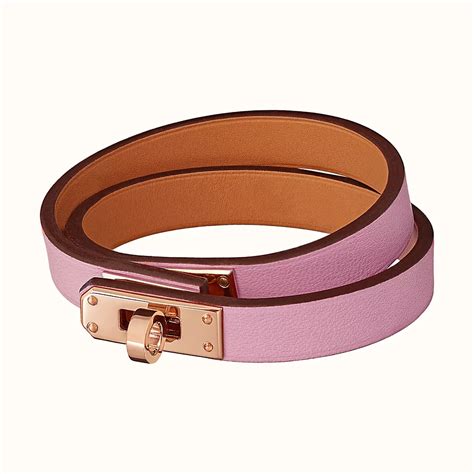 hermes ano leather cuff|Hermes mini kelly bracelets.